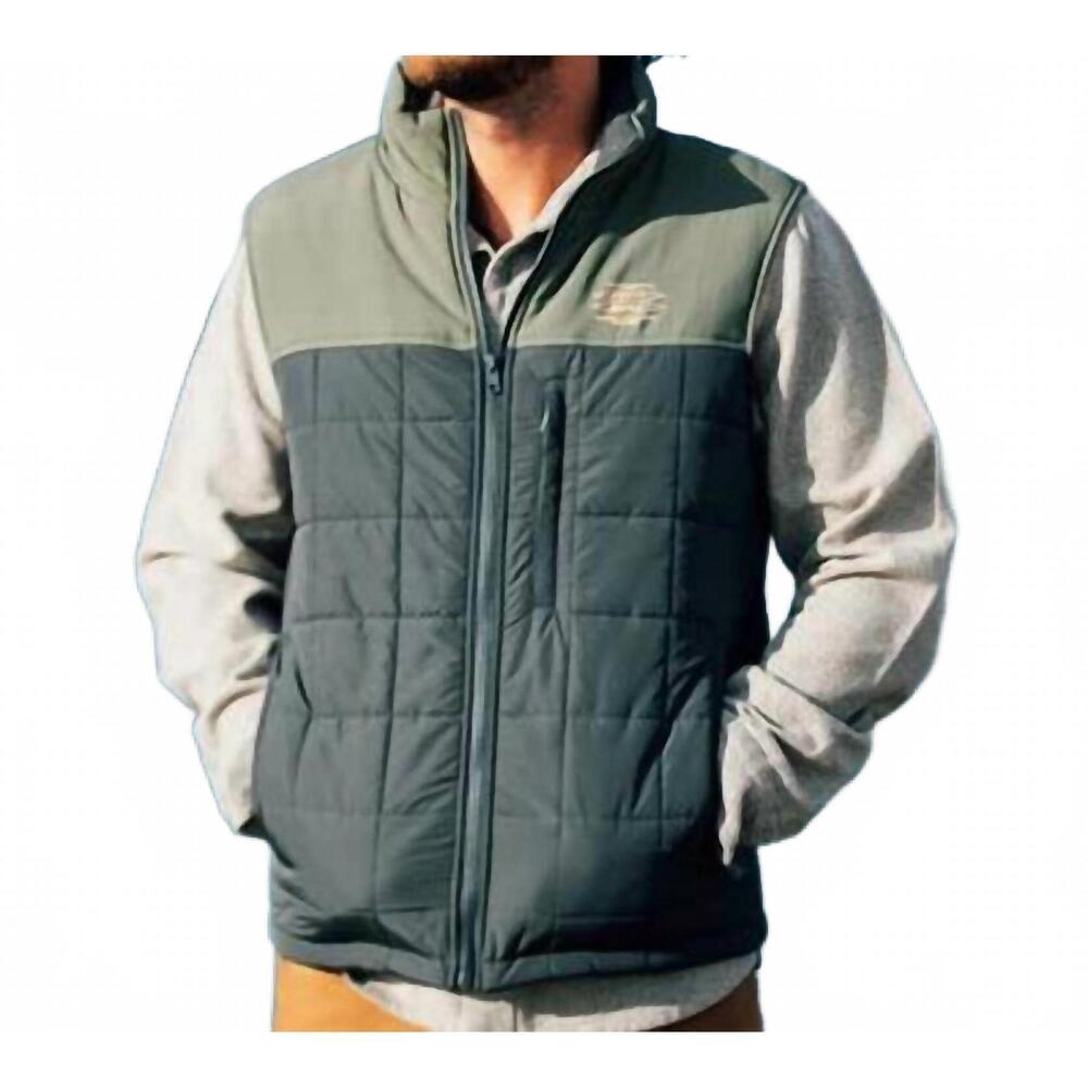 NEW JETTY men's terrace vest in black sand